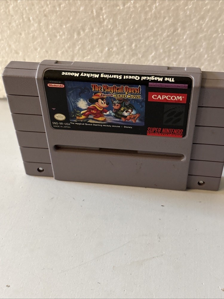 The Magical Quest Starring Mickey Mouse (Super Nintendo SNES, 1992) *Cart Only*