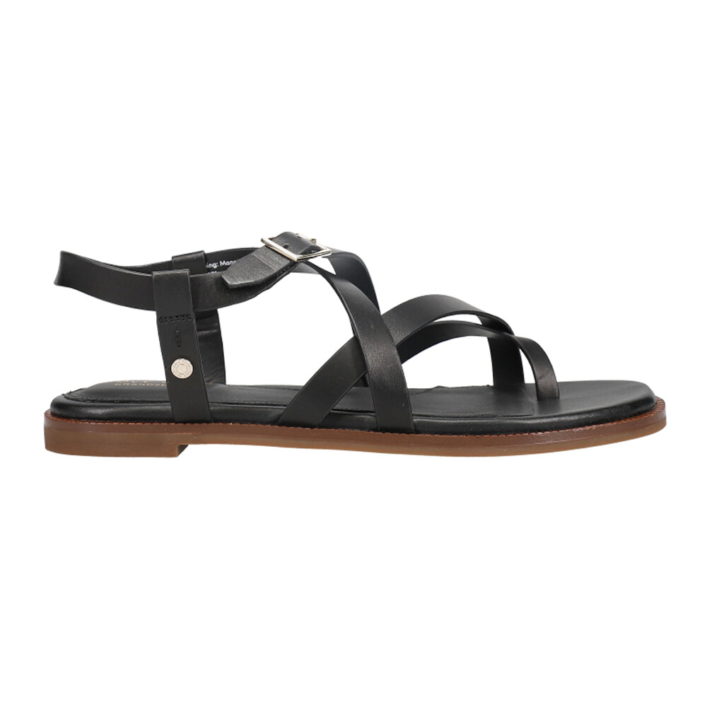 Cole Haan Wilma Strappy Flat  Womens Black Casual Sandals W22953