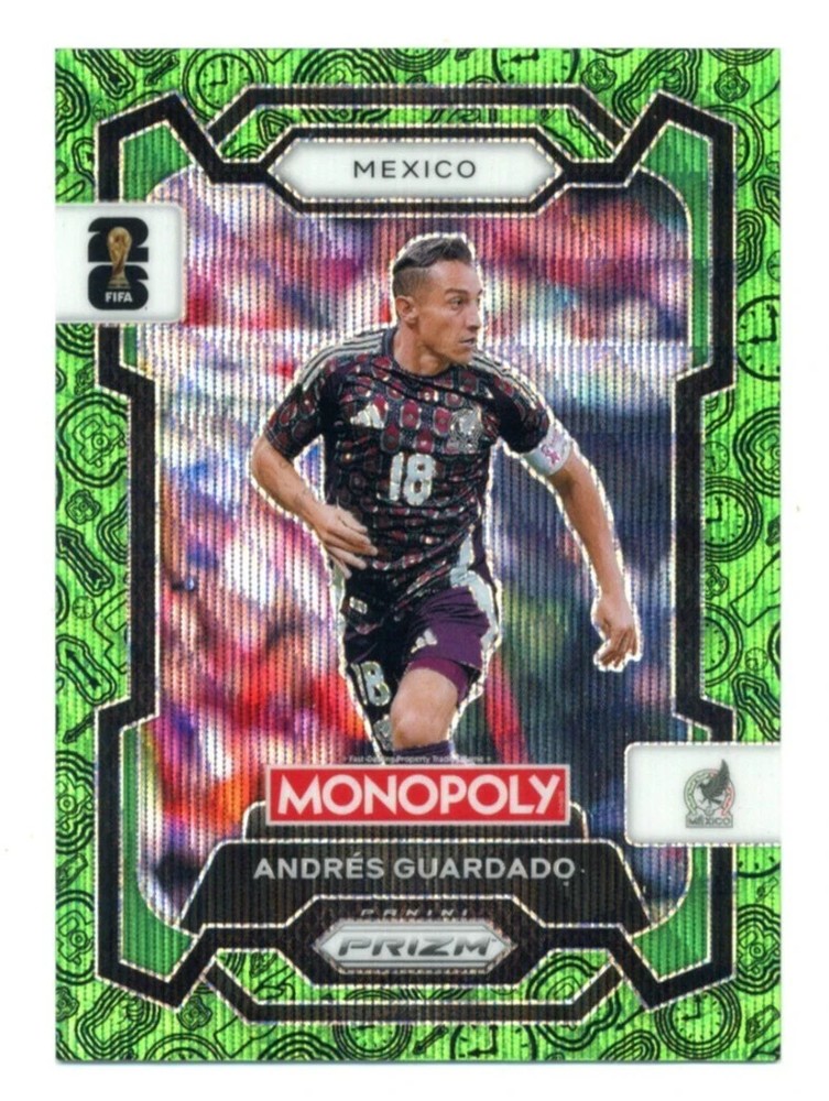 2026 Panini Prizm Monopoly FIFA World Cup #55 Andres Guardado Green Wave Mexico