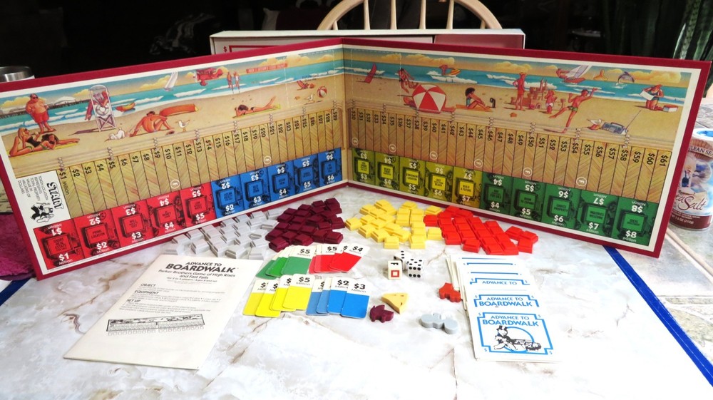 Advance to Boardwalk Board Game Parker Brothers Monopoly - Complete 1985
