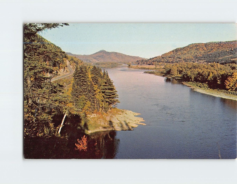 Postcard Restigouche River Below Matapedia River Quebec Canada