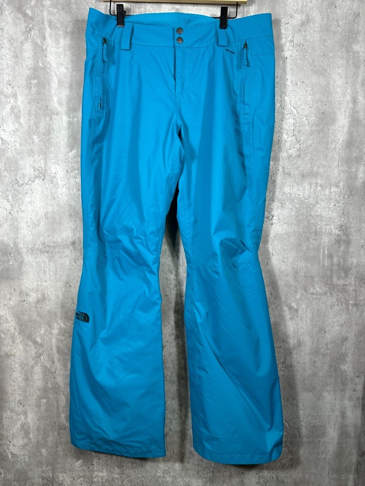 The North Face Snow Pants Womens Large Blue DryVent Insulated Ski Snowboarding