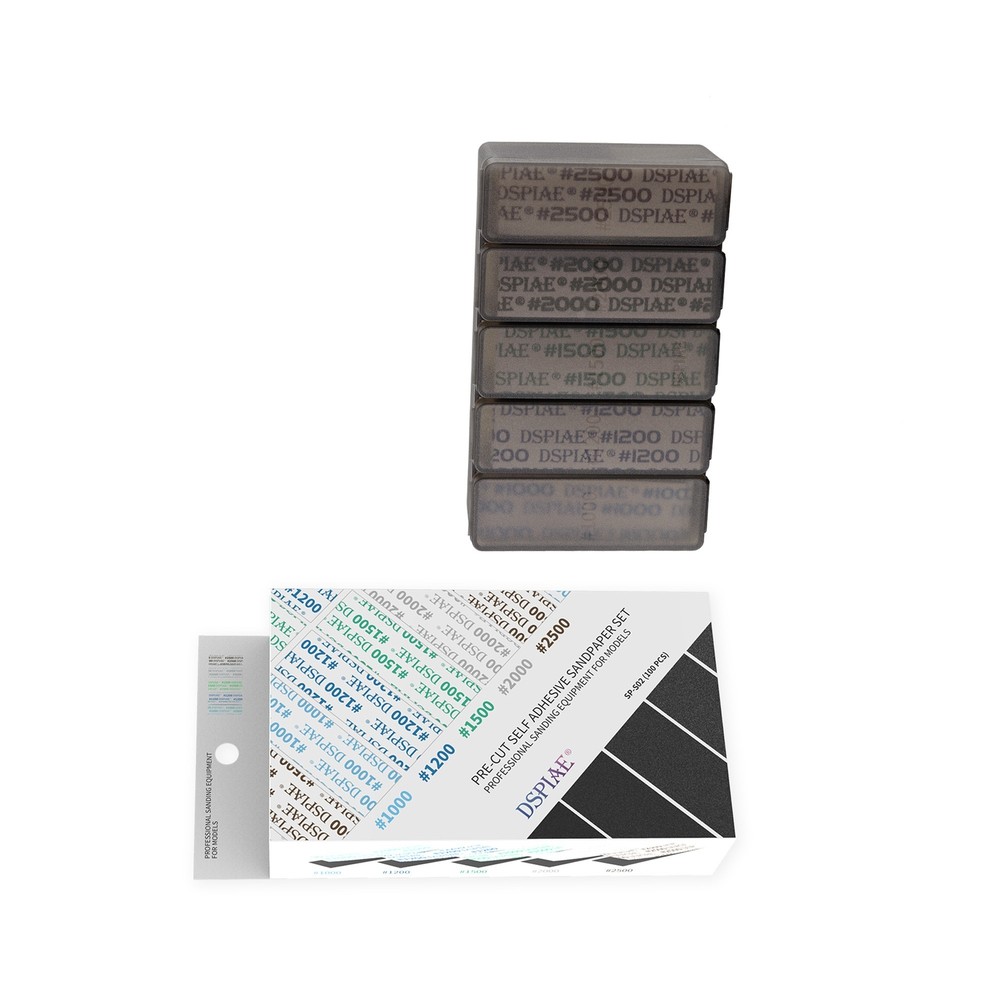 100Pcs Assorted Grit Sandpaper Set for Gundam & Military Model Building DIY