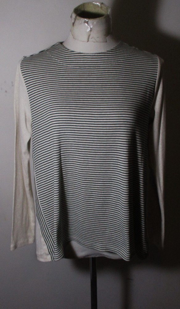 J. JILL Black 100% Pima Cotton Long Sleeve Top Size S