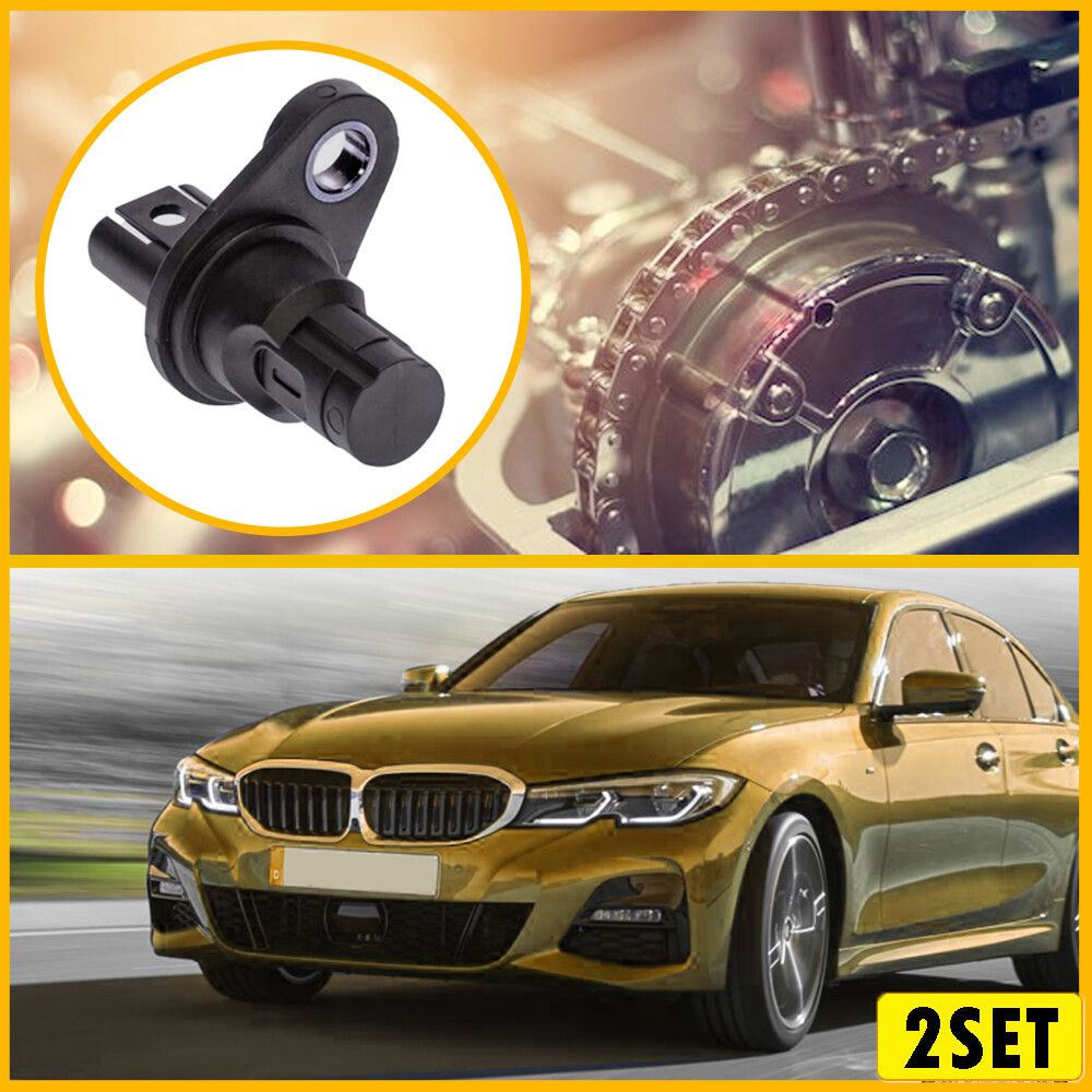 2pcs BMW Exhaust Side Camshaft Position Sensor 13627558518 CPS Replacement