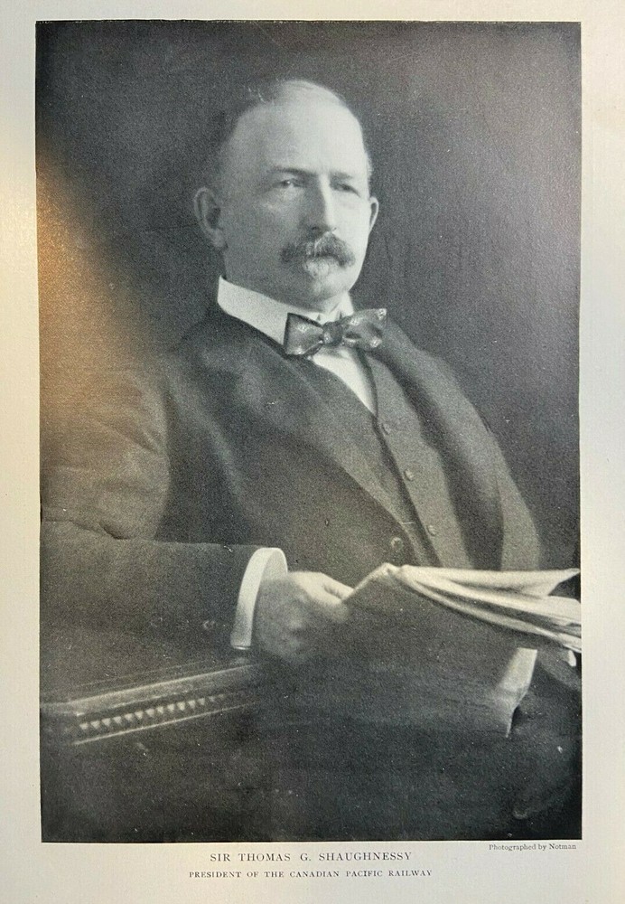 1903 Vintage Magazine Illustration Sir Thomas G. Shaunessy Canadian Pacific RR
