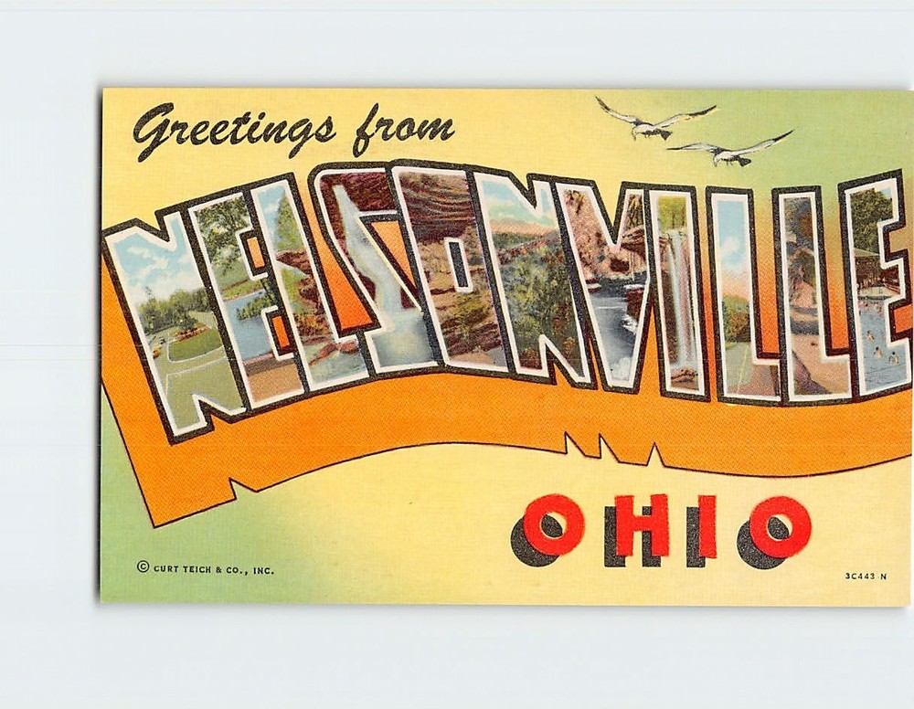 Postcard Greetings from Nelsonville Ohio USA