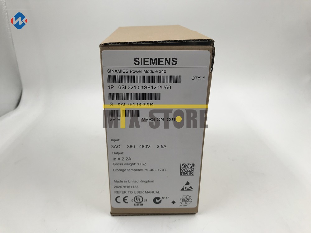 1PC Unopened New Siemens 6SL3210-1SE12-2UA0 6SL3 210-1SE12-2UA0