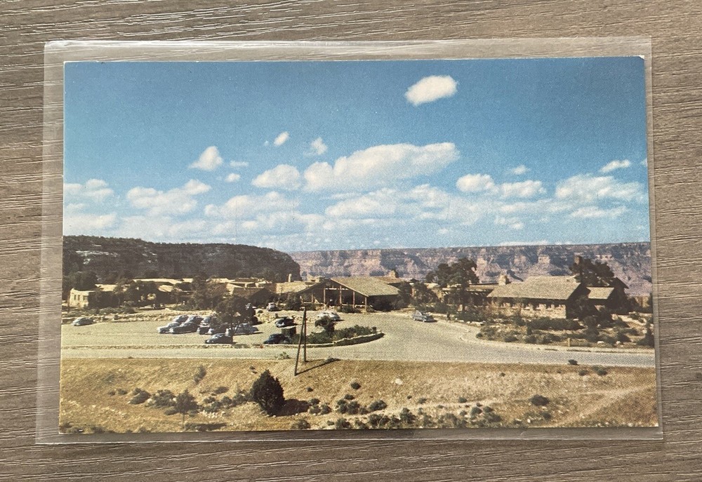 Fred Harvey Arizona Bright Angel Lodge & Cabins On Grand Canyon Rim Postcard