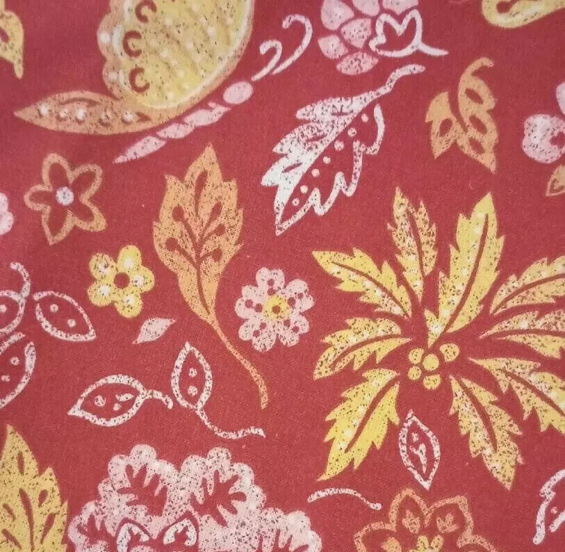 leaf flower fun fabric length 21 x 14.5 inch 1pc