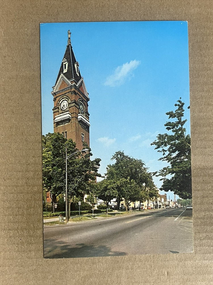 Postcard Clarion PA Pennsylvania Court House Main Street Vintage PC