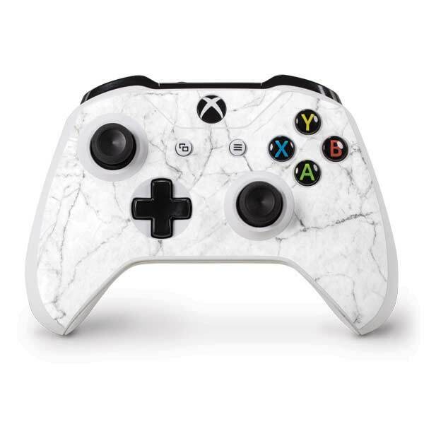 Marble Xbox One S Controller Skin - White Marble