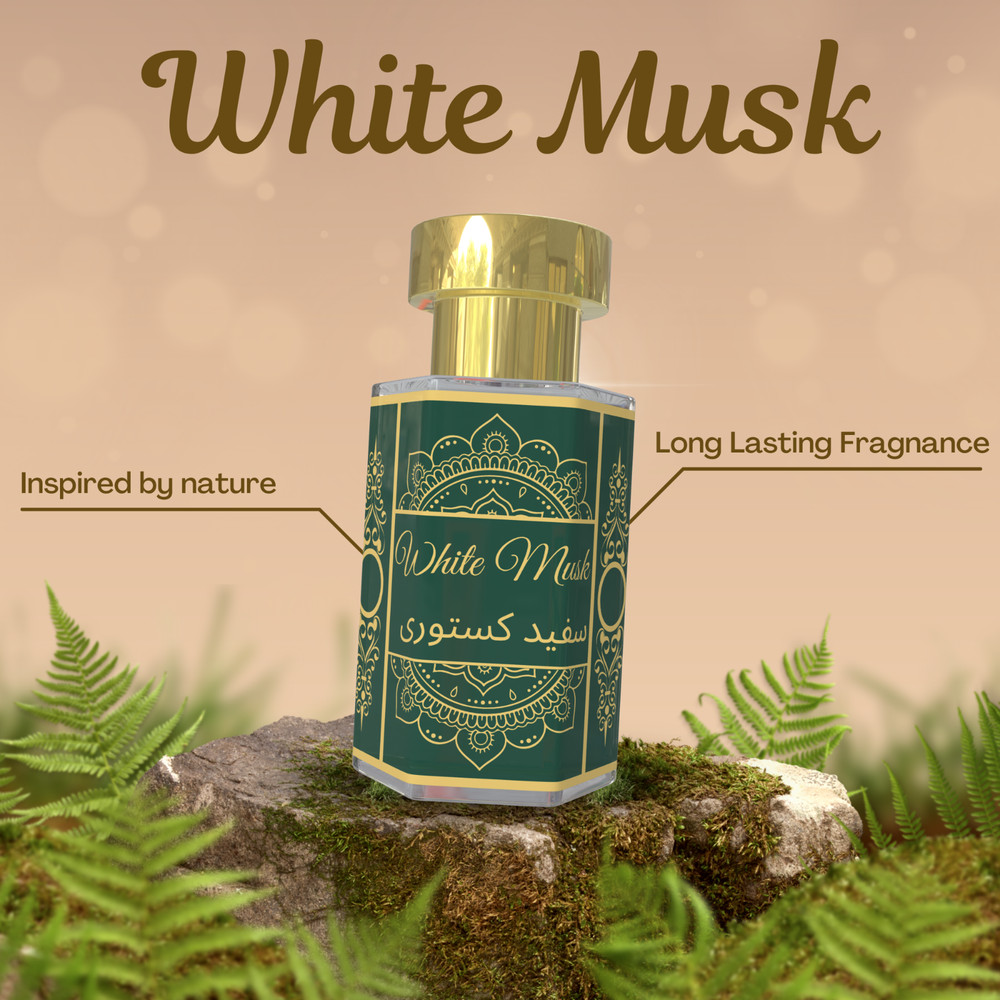 White Musk Perfume Attar Oil 5ml | Alcohol-Free | Long-Lasting
