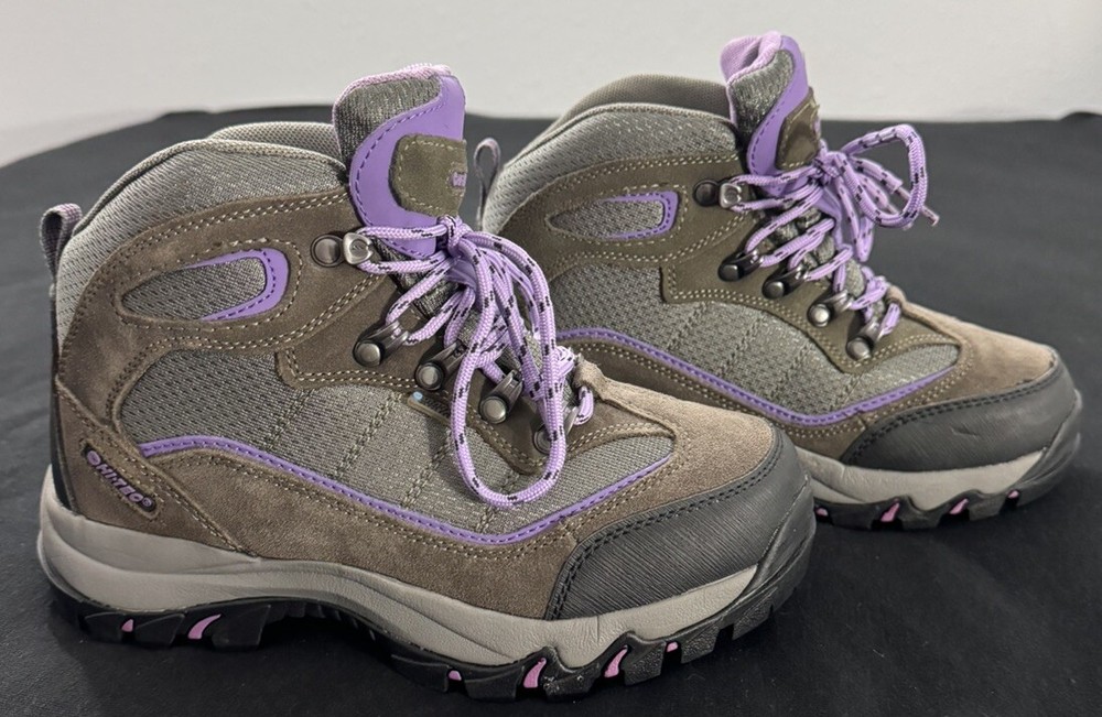 HI-TEC Womens Skamania Hiking Boots Purple Gray Brown NWOT Size 6