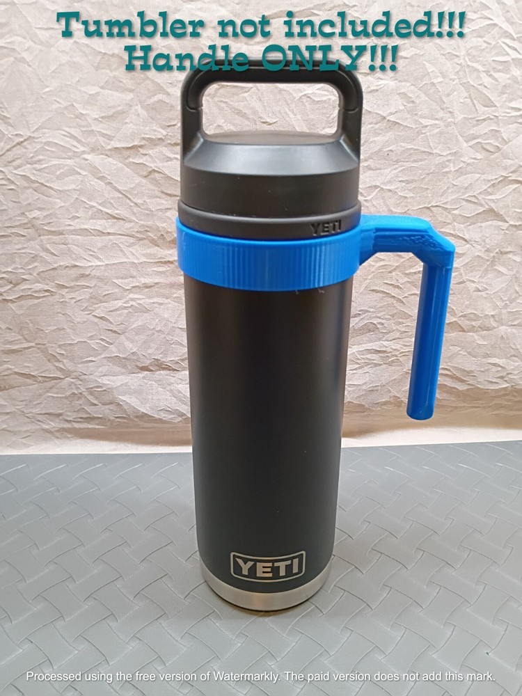 YETI Rambler Travel Tumbler 12oz 18oz Insulated Coffee Cup with Slip-On Handle in Blue