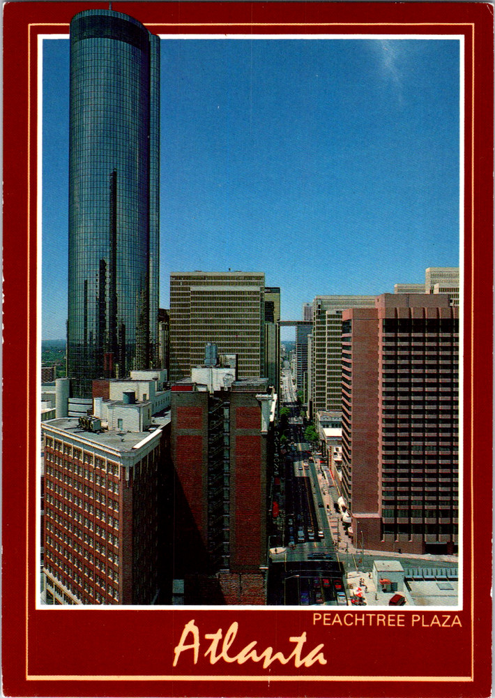 Vintage Postcard Peachtree Plaza Atlanta Georgia Tallest Hotel