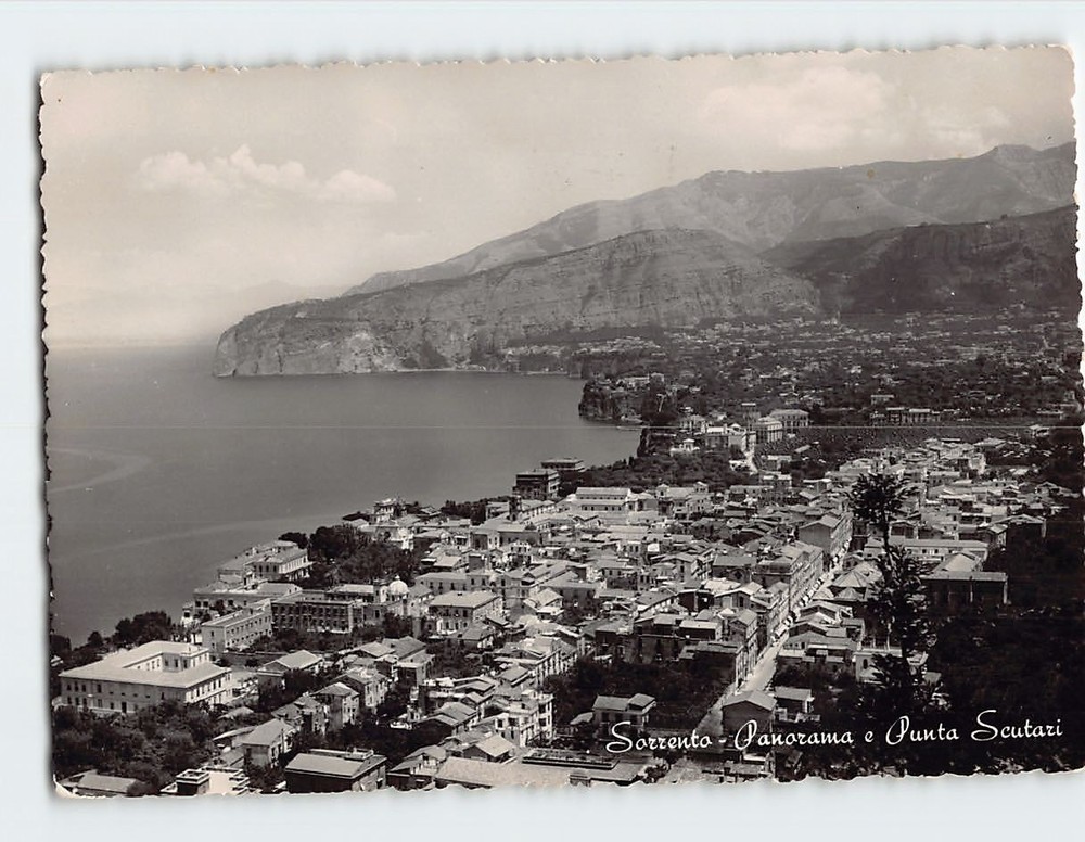 Postcard Aerial View Sorrento Italy