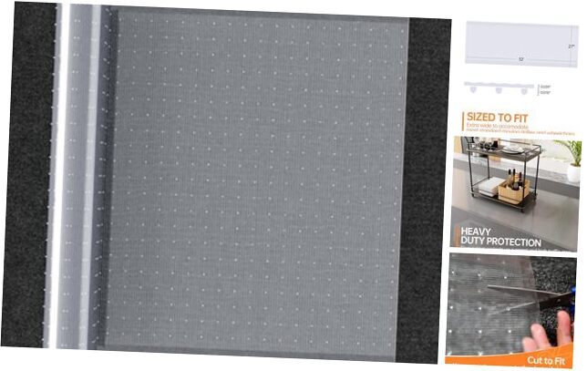 Plastic Carpet Protector for High Traffic or Commercial Use, 27”x 27'' x 12'