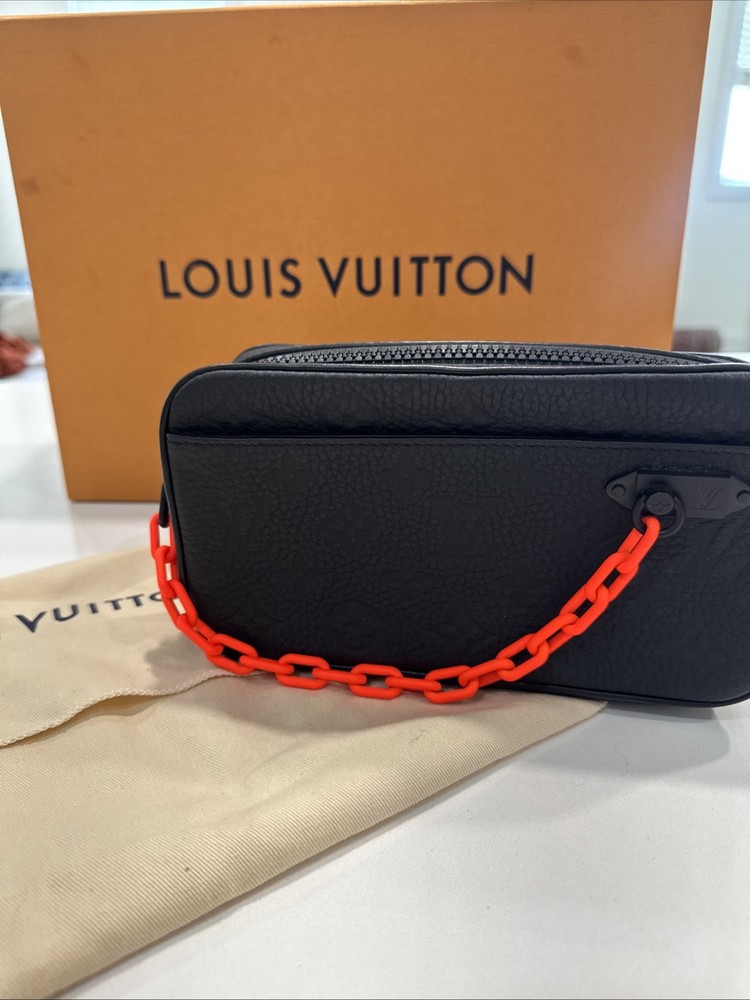 Louis Vuitton Black Empreinte Leather Virgil Waist Bag