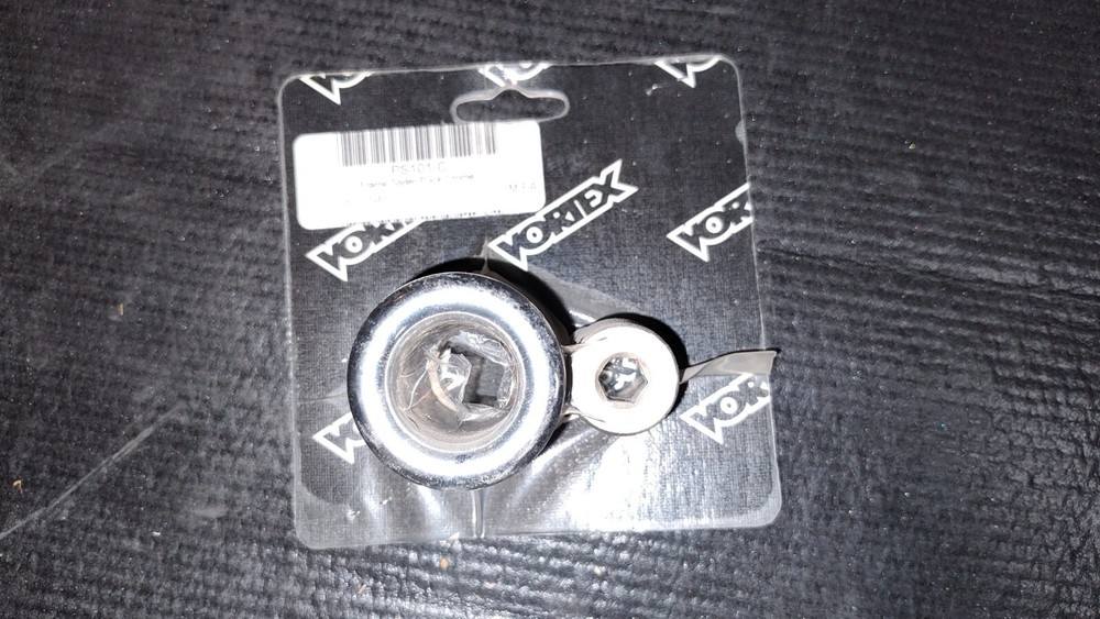NOS VORTEX FRAME SLIDER PUCK CHROME GREASE THREADS PS101C OEM