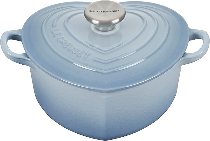 Le Creuset Cocotte d'Amour 20cm 1.9L Coastal Blue Cast Iron Enamel Pot Japan New