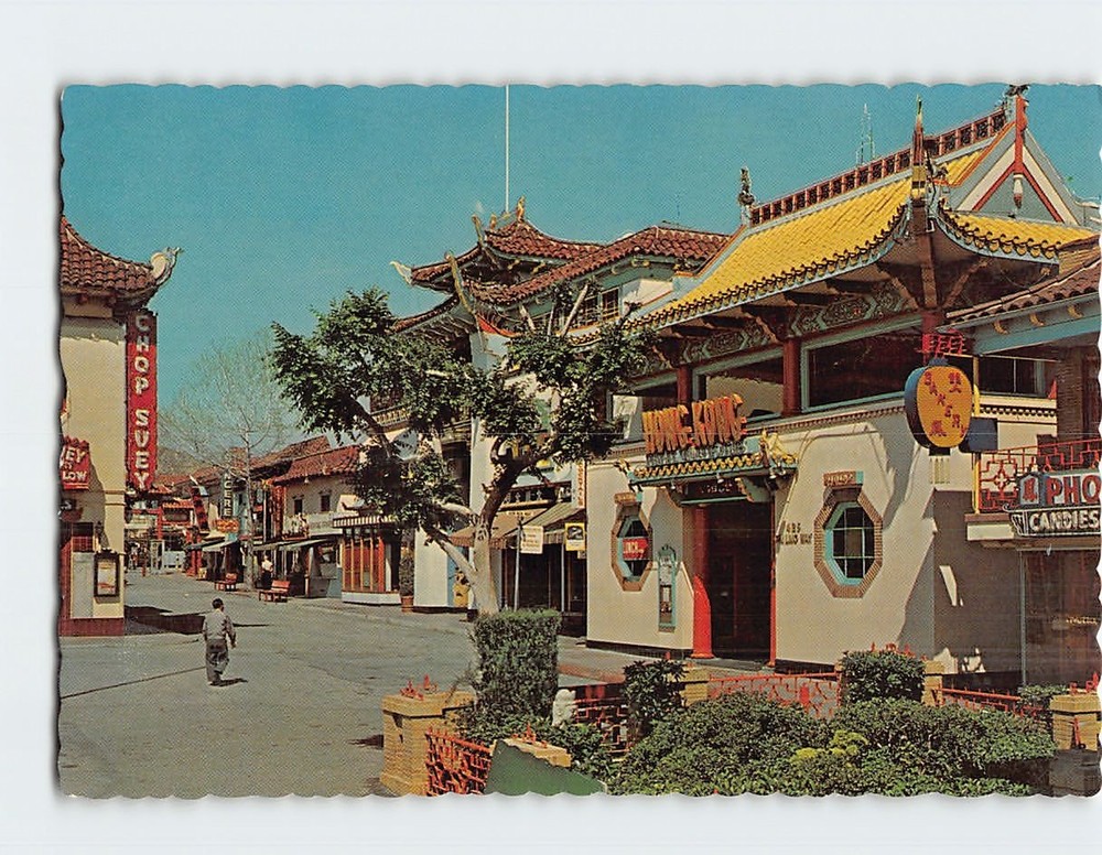 Postcard Chinatown Los Angeles California USA