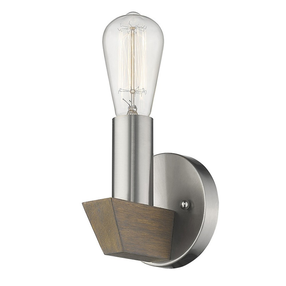Nickel Finnick Single Light 6 Inch Wall Sconce by Acclaim Lighting