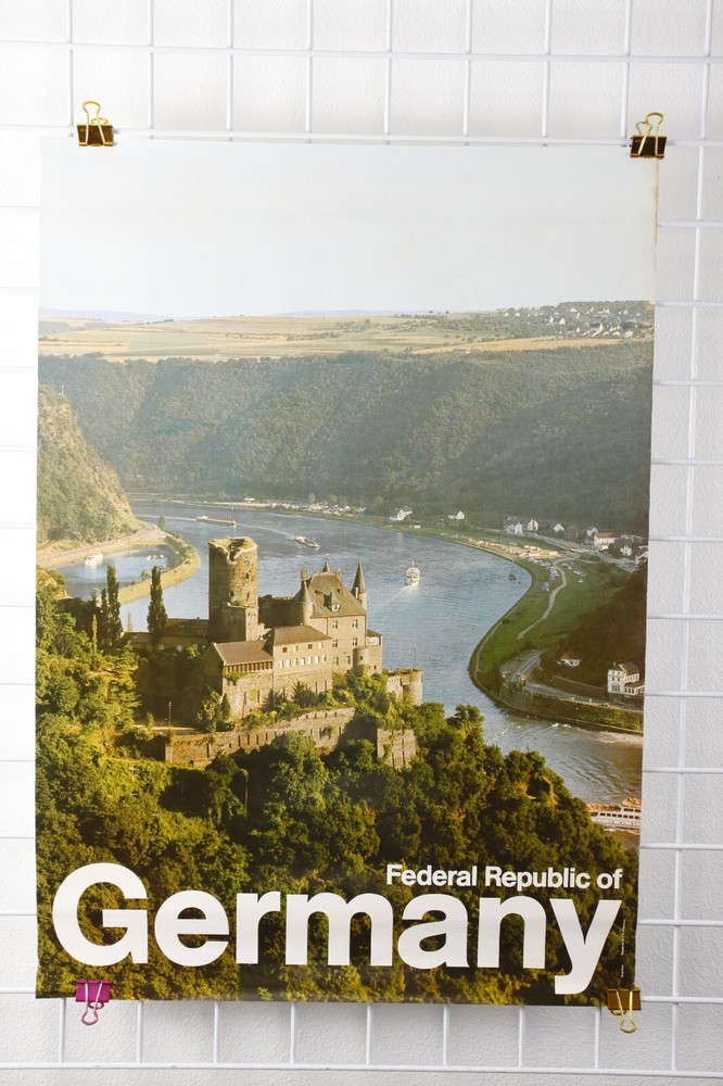 Vintage Federal Republic Of Germany Tourism Advertising Souvenir Travel Poster
