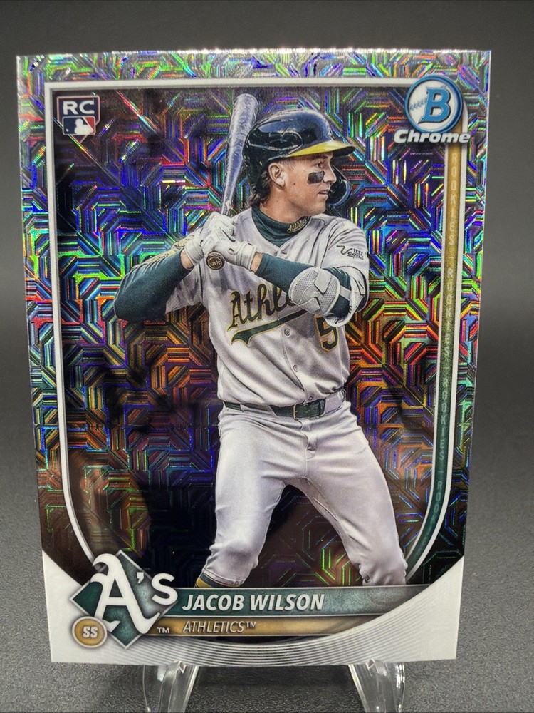 2025 Bowman Chrome - Jacob Wilson #1 Mega Box Mojo Refractor (RC)