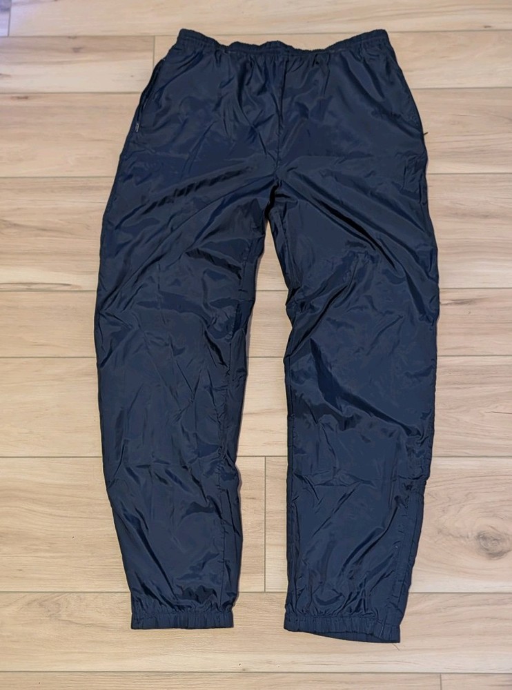 Adidas Vintage Windbreaker Track Pants Size L Navy Blue