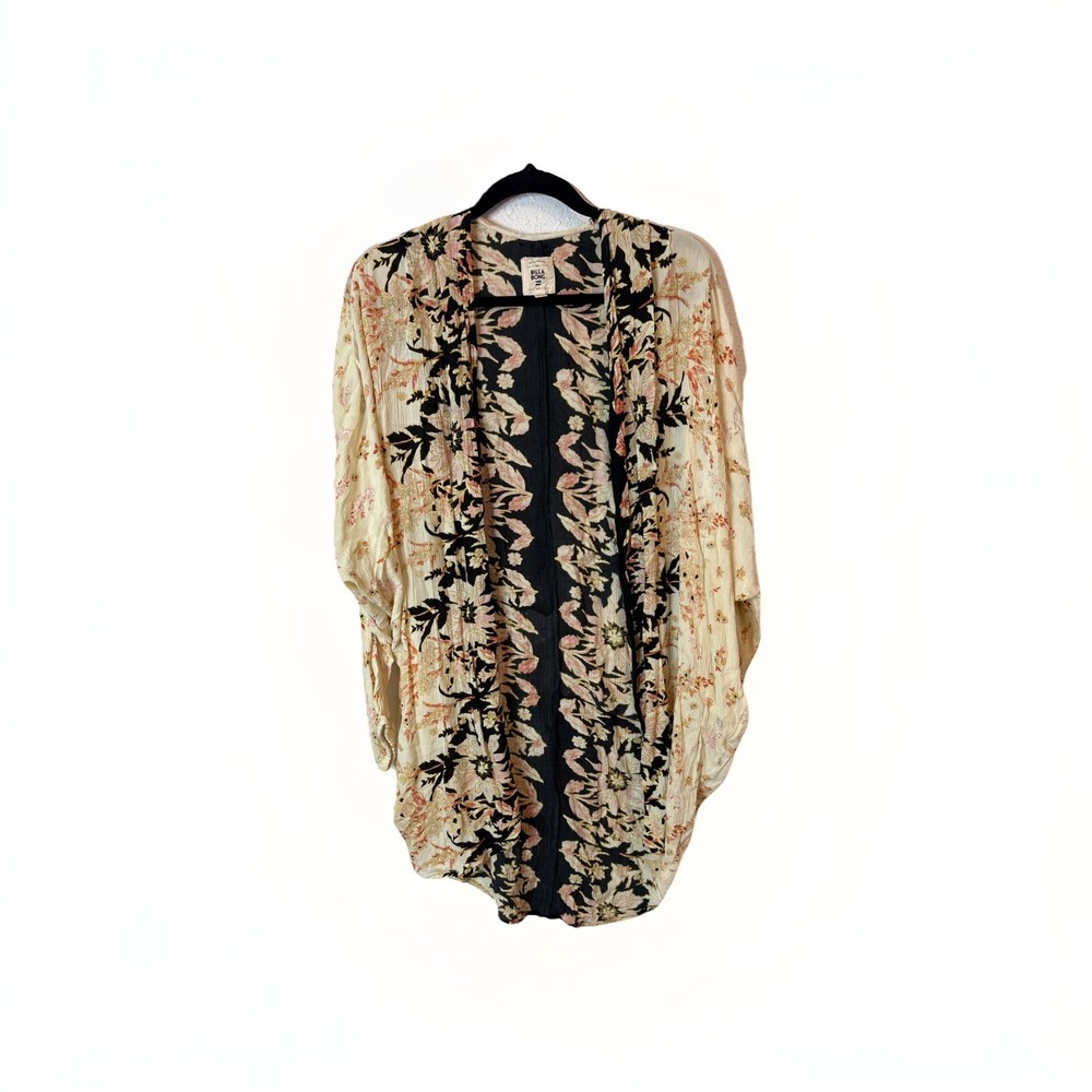 Billabong Women's Open Kimono Long Sleeve Coverup M/L #621