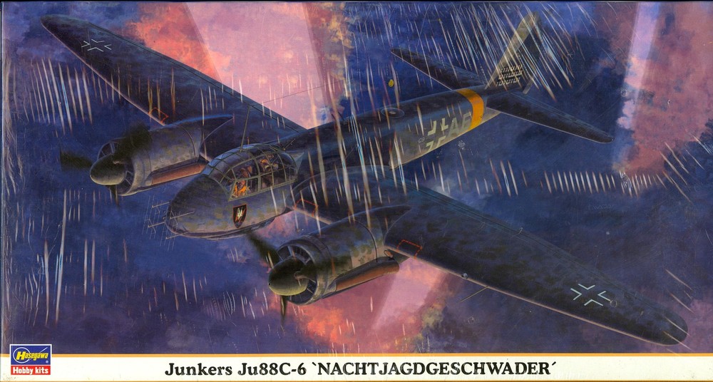 1/72 Hasegawa Models JUNKERS Ju-88C NACHTJAGDGESCHWADER Night Fighter *SEALED*