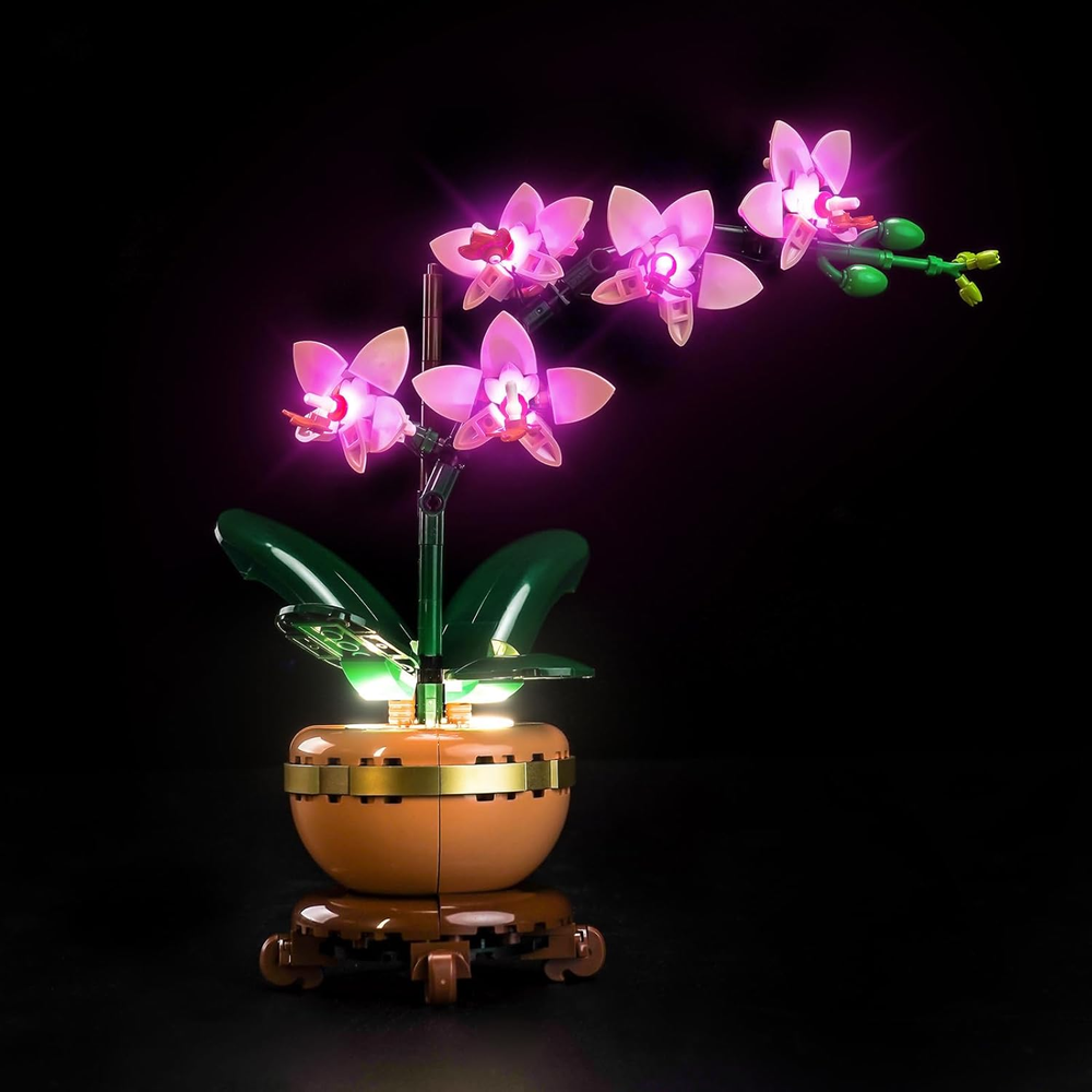 Locolee Light Kit Compatible with Lego Mini Orchid 10343 Botanical Collection (N