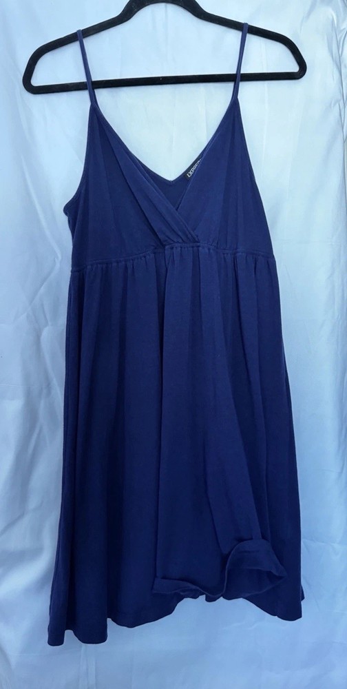 Express Women's Purple Spaghetti Strap V-Neck Dress Size L