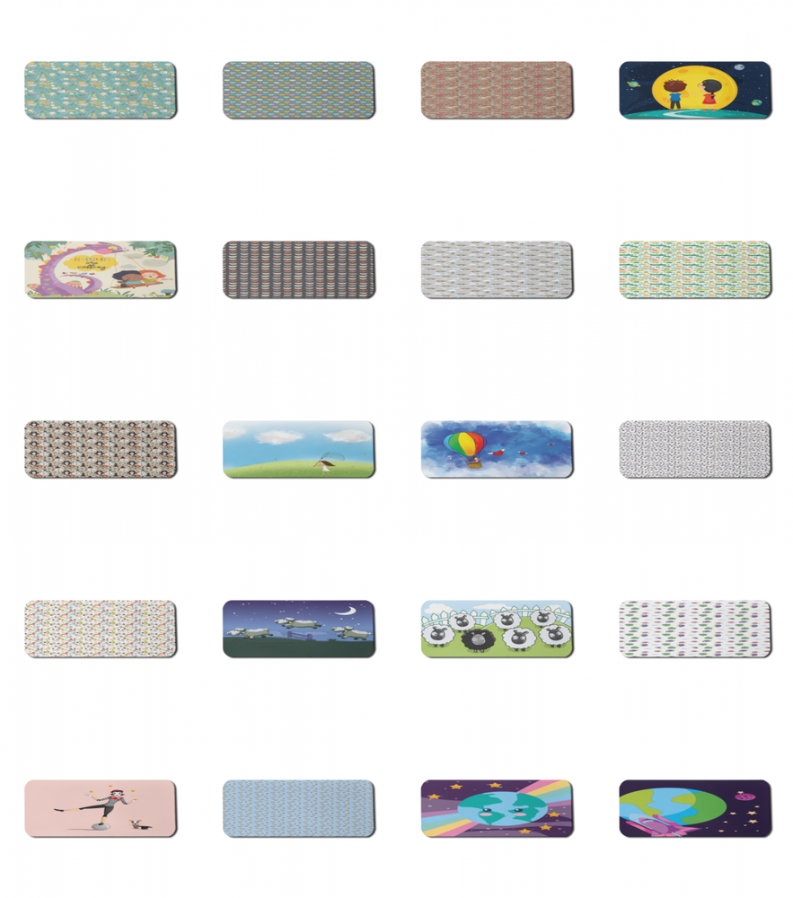 Ambesonne Cartoon Rectangle Non-Slip Mousepad, 31