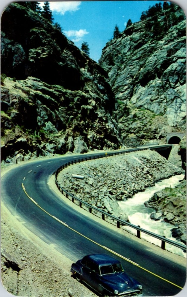Between Golden And Idaho Springs Colorado CO : HIGHWAY SCENE m/14 BD7837