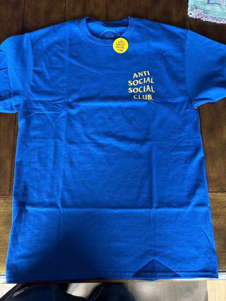 Anti Social Social Club Classic Mind Games Tee 'Royal' Blue Yellow