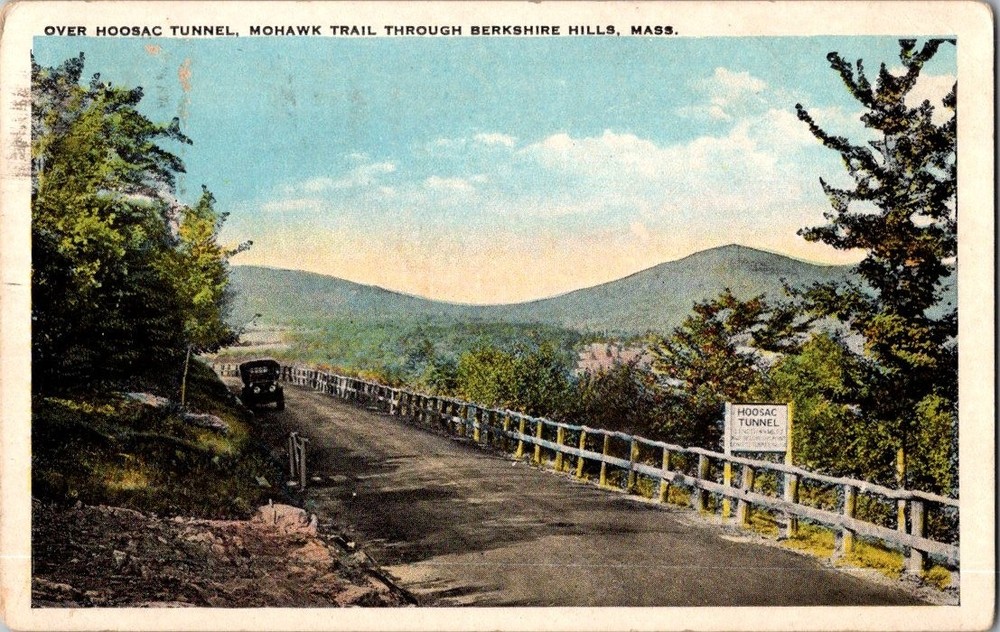 c1920 Hoosac Tunnel Mohawk Trail Massachusetts MA Postcard