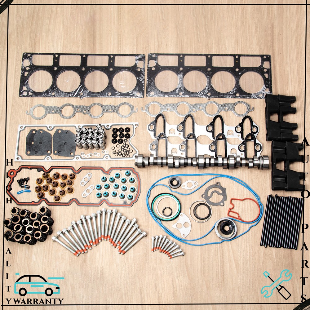 Stage 2 Cam Kit with Gaskets Lifters Pushrods Springs for Chevy GMC LS LS1 4.8 5.3L Engines