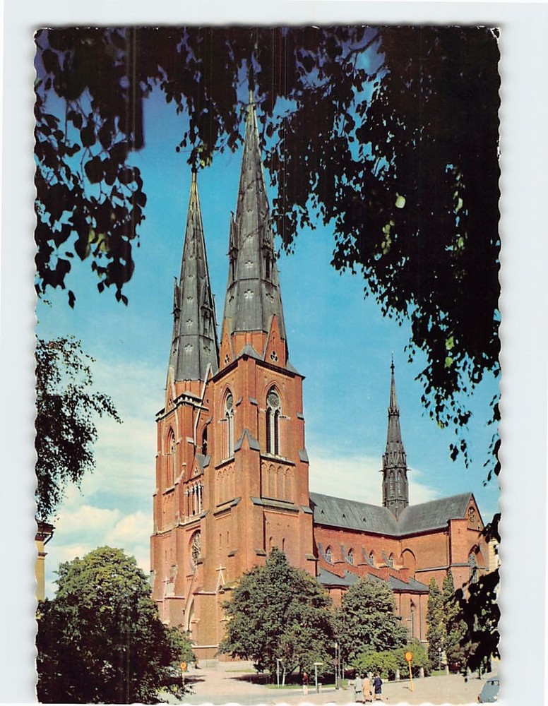 Postcard The Cathedral Uppsala Sweden