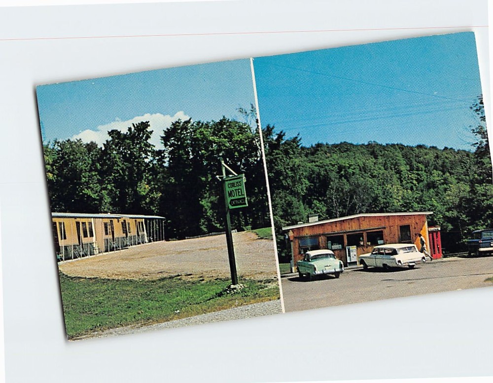Postcard Corliss Motel & Restaurant Chester Vermont USA