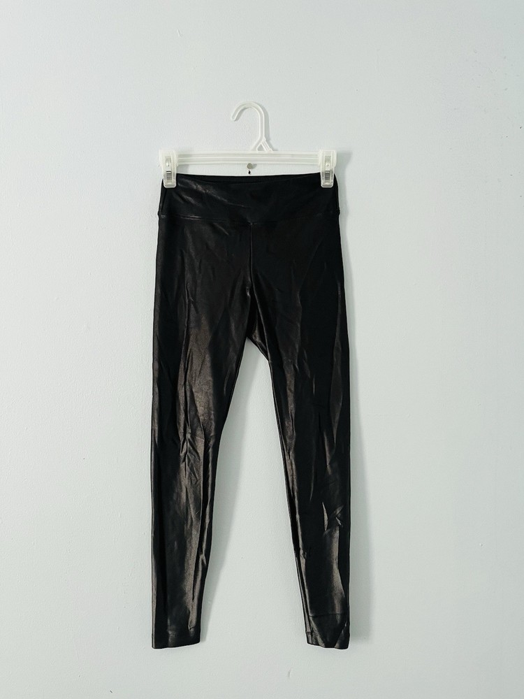 KORAL Lustrous High Rise Leggings Women’s Small Black Metallic Athleisure S