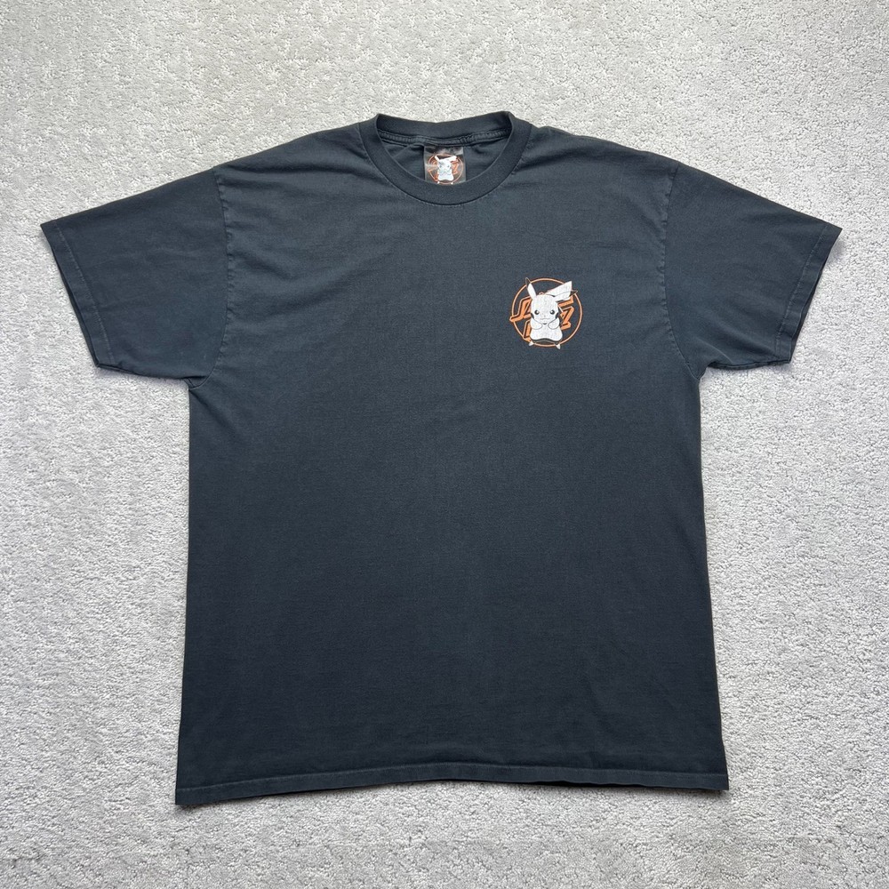Santa Cruz x Pokemon T-Shirt Mens XL Black Pikachu Graphic Tee 2023 Collab