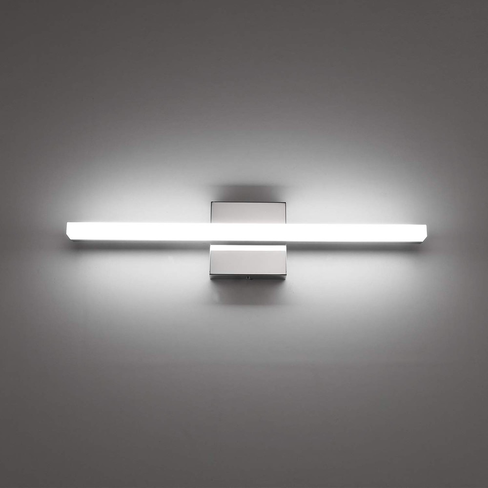 Modern Bathroom Light Fixtures Over Mirror 16 Inch Chrome Vanity Light Bar