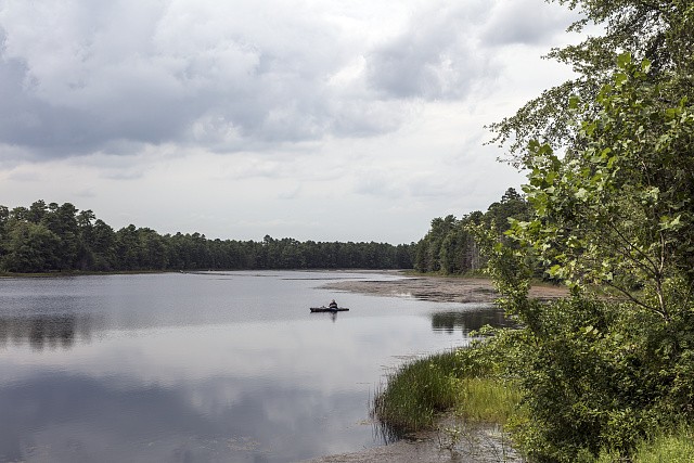Photo:Batsto New Jersey 2017 Fishing on Batsto Lake Pine Barrens