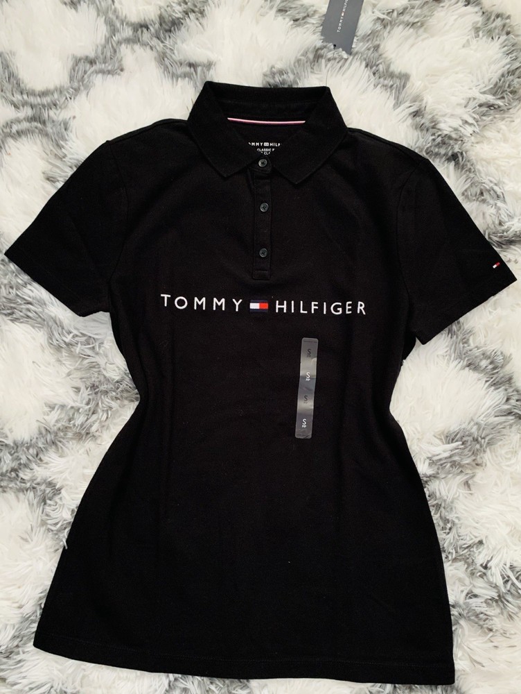 Women Tommy Hilfiger  Short Sleeve Polo Shirt Size S/ 100%Authentic Brand New