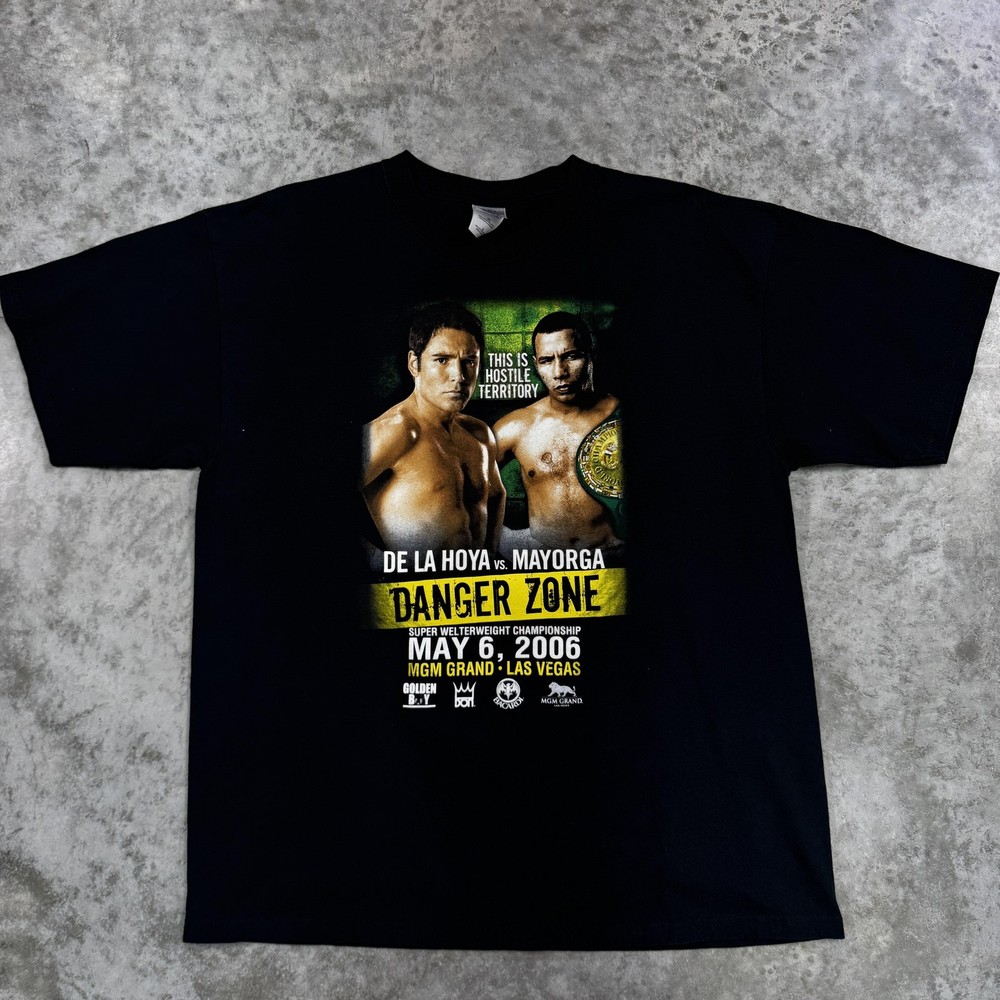 Vintage De La Hoya Mayorga Shirt Mens XL Boxing Tee MGM Grand Las Vegas 2006