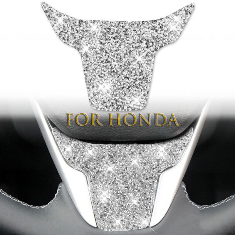 Bling Diamond Car Steering Wheel Panel Trim Cover For Honda Civic 10th 2016-2021