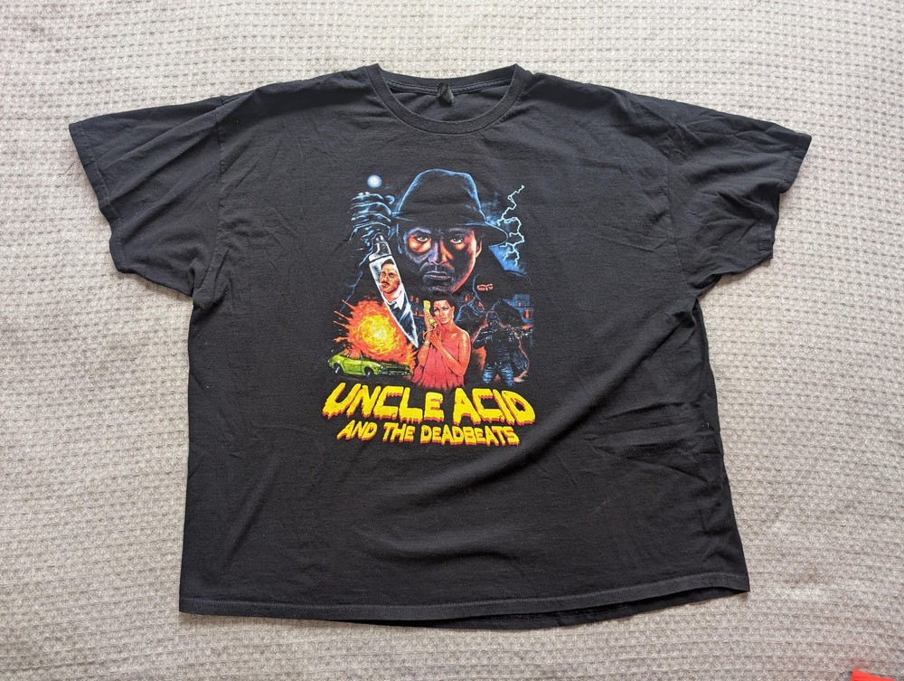 Uncle Acid And The Deadbeats Shirt Mens 3XL Black 2025 Tour Gildan Graphic Tee