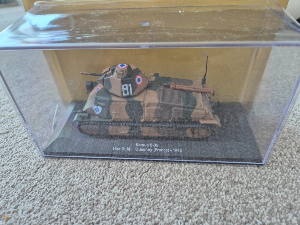 ATLAS ALTAYA 1/43 SOMUA S-35 FRENCH TANK WW2 DIECAST MODEL 1940